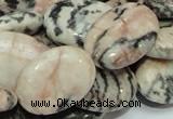 CZJ09 16 inches 18*25mm oval zebra jasper gemstone beads Wholesale