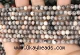 CZJ296 15.5 inches 4mm round pink zebra jasper beads wholesale