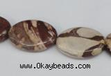 CZJ358 15.5 inches 18*25mm oval zebra jasper beads wholesale