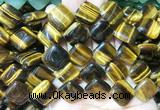 DOBS08 15 inches 15mm diamond yellow tiger eye gemstone beads wholesale