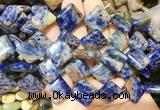 DOBS19 15 inches 15mm diamond sodalite gemstone beads wholesale