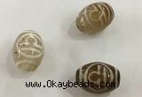 DZI302 10*14mm drum tibetan agate dzi beads wholesale