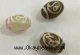 DZI306 10*14mm drum tibetan agate dzi beads wholesale