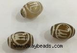 DZI307 10*14mm drum tibetan agate dzi beads wholesale