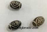 DZI348 10*14mm drum tibetan agate dzi beads wholesale