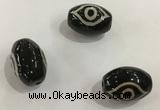 DZI351 10*14mm drum tibetan agate dzi beads wholesale