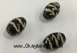 DZI356 10*14mm drum tibetan agate dzi beads wholesale