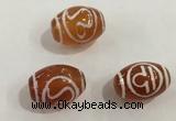 DZI378 10*14mm drum tibetan agate dzi beads wholesale