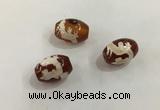 DZI390 10*14mm drum tibetan agate dzi beads wholesale