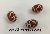 DZI391 10*14mm drum tibetan agate dzi beads wholesale