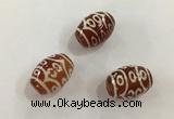 DZI394 10*14mm drum tibetan agate dzi beads wholesale