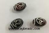 DZI409 10*14mm drum tibetan agate dzi beads wholesale