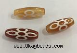 DZI421 10*28mm drum tibetan agate dzi beads wholesale