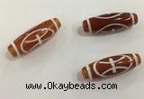 DZI432 10*30mm drum tibetan agate dzi beads wholesale