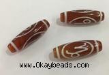 DZI433 10*30mm drum tibetan agate dzi beads wholesale