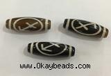 DZI458 10*30mm drum tibetan agate dzi beads wholesale