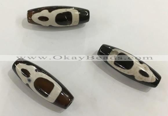 DZI478 10*30mm drum tibetan agate dzi beads wholesale