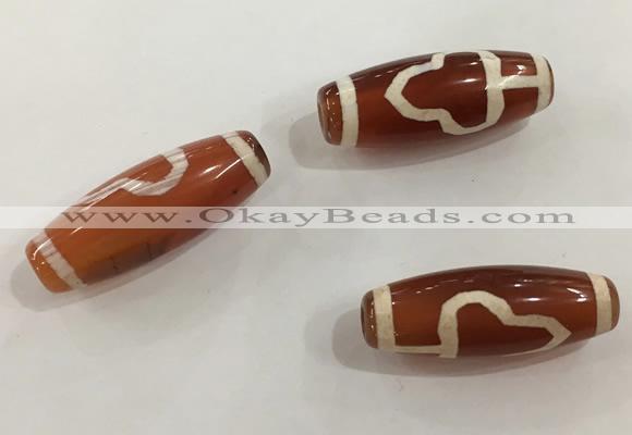 DZI519 10*28mm drum tibetan agate dzi beads wholesale