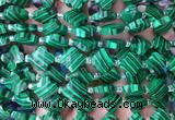 FGBS18 15 inches 12mm faceted Four leaf clover synthetic malachite beads