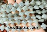 FGBS259 15 inches 13mm faceted 4 leaf clover labradorite beads wholesale