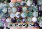 FLBS04 15 inches 12mm round feather fluorite beads wholesale