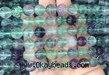 FLBS09 15 inches 10mm round fluorite gemstone beads wholesale