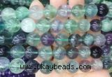 FLBS10 15 inches 12mm round fluorite gemstone beads wholesale