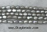 FWP276 15 inches 6mm - 7mm baroque grey freshwater pearl strands