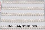 FWP450 half-drilled 3-3.5mm bread freshwater pearl beads