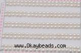 FWP451 half-drilled 3.5-4mm bread freshwater pearl beads