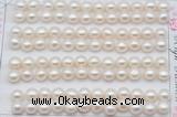 FWP457 half-drilled 6.5-7mm bread freshwater pearl beads