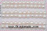 FWP459 half-drilled 7.5-8mm bread freshwater pearl beads