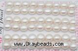 FWP464 half-drilled 10-10.5mm bread freshwater pearl beads