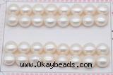 FWP465 half-drilled 10.5-11mm bread freshwater pearl beads