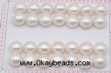 FWP467 half-drilled 11.5-12mm bread freshwater pearl beads