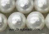 FWP89 15 inches 8mm - 9mm potato white freshwater pearl strands