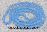 GMN09 Hand-knotted 8mm candy jade 108 beads mala necklaces