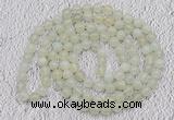 GMN12 Hand-knotted 8mm candy jade 108 beads mala necklaces