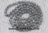 GMN120 Hand-knotted 6mm labradorite 108 beads mala necklaces