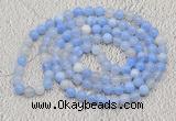 GMN411 Hand-knotted 8mm, 10mm banded agate 108 beads mala necklaces