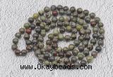 GMN456 Hand-knotted 8mm, 10mm dragon blood jasper 108 beads mala necklaces