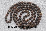 GMN473 Hand-knotted 8mm, 10mm bronzite 108 beads mala necklaces