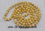 GMN491 Hand-knotted 8mm, 10mm golden tiger eye 108 beads mala necklaces