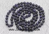 GMN500 Hand-knotted 8mm, 10mm purple tiger eye 108 beads mala necklaces