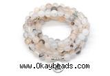 GMN7064 8mm montana agate 108 mala beads wrap bracelet necklaces