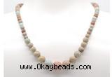 GMN7308 serpentine jasper graduated beaded necklace & bracelet set