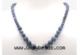 GMN7314 sodalite graduated beaded necklace & bracelet set