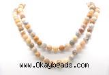 GMN8013 18 - 36 inches 8mm, 10mm yellow crazy lace agate 54, 108 beads mala necklaces