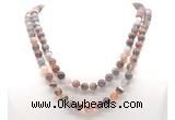 GMN8014 18 - 36 inches 8mm, 10mm Botswana agate 54, 108 beads mala necklaces