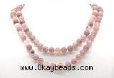 GMN8023 18 - 36 inches 8mm, 10mm strawberry quartz 54, 108 beads mala necklaces